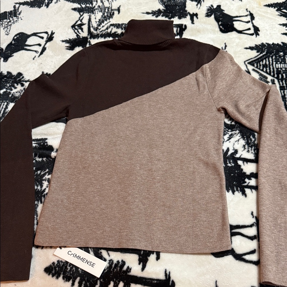Commense Taupe Knit Sweater - Picture 3 of 6